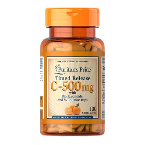 Puritan's Pride Vitamin C 500 mg with Bioflavonoids & Rose Hips 100 таблеток