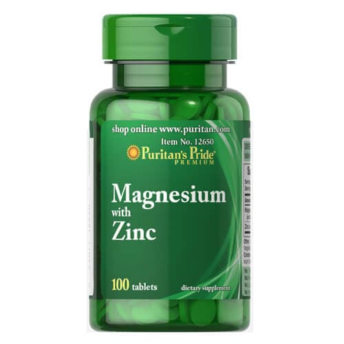 Puritan's Pride Magnesium Zinc 100 таблеток