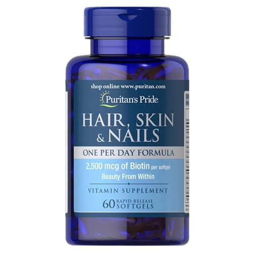Puritan's Pride Hair Skin and Nails One Per Day 60 рідких капсул