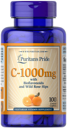 Puritan's Pride Vitamin C-1000 mg with Bioflavonoids & Rose Hips 100 таблеток