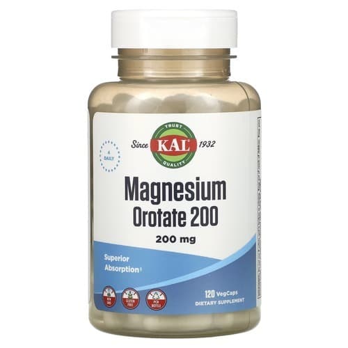 KAL Magnesium Orotate 200 mg 120 Vegcaps