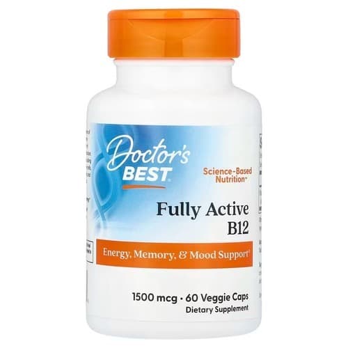 Doctor's Best Fully Active B12 1,500 mcg 60 Veggie Caps