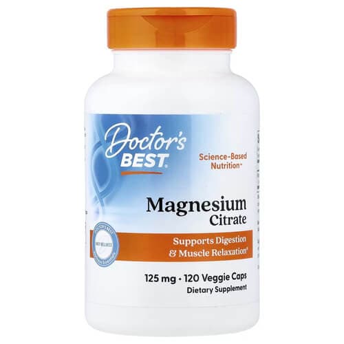 Doctor's Best Magnesium Citrate 125 mg 120 Caps