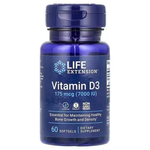 Life Extension Vitamin D3 7,000 IU 60 Softgels
