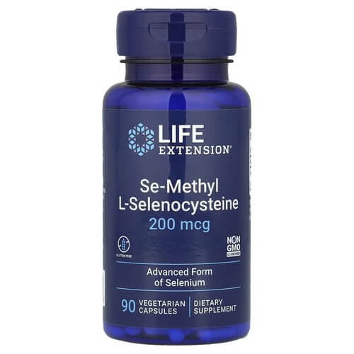 Life Extension Se-Methyl L-Selenocysteine 200 mcg 90 рослинних капсул