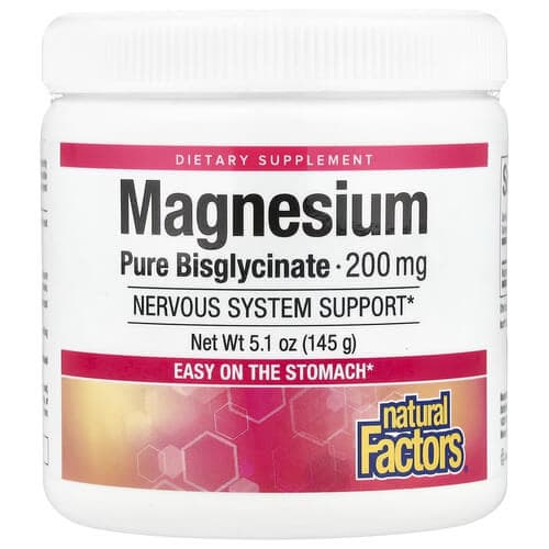 Natural Factors Magnesium Bisglycinate 200 mg 120 g