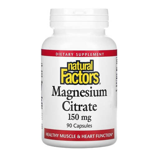 Natural Factors Magnesium Citrate 150 mg 90 Capsules