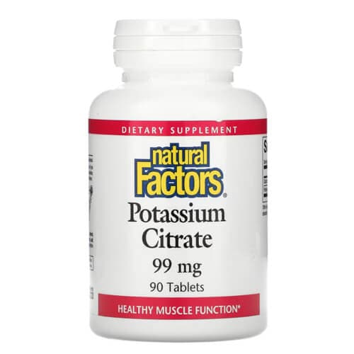 Natural Factors Potassium Citrate 99 mg 90 Tablets