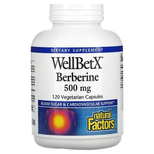 Natural Factors WellBetX Berberine 500 mg 120 Capsules
