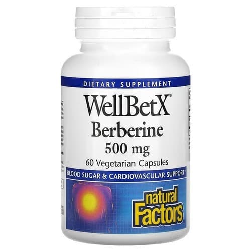 Natural Factors WellBetX Berberine 500 mg 60 Capsules