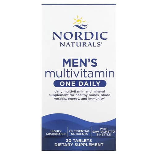 Nordic Naturals Men's Multivitamin One Daily 30 Tablets