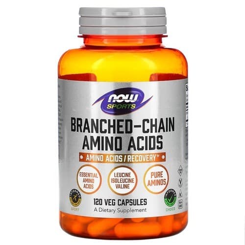 NOW Sports BCAA (Branched-Chain Amino Acid) 120 Capsules