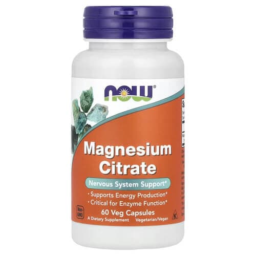 NOW Magnesium Citrate 60 Capsules