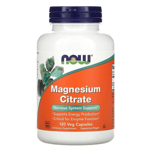 NOW Magnesium Citrate 400 mg 120 veg caps