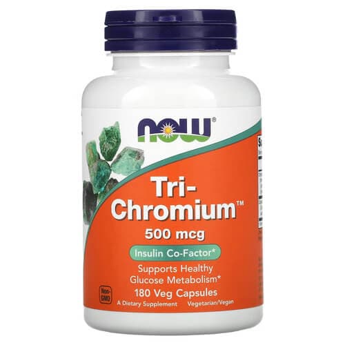 NOW Tri-Chromium 500 mcg 180 Capsules