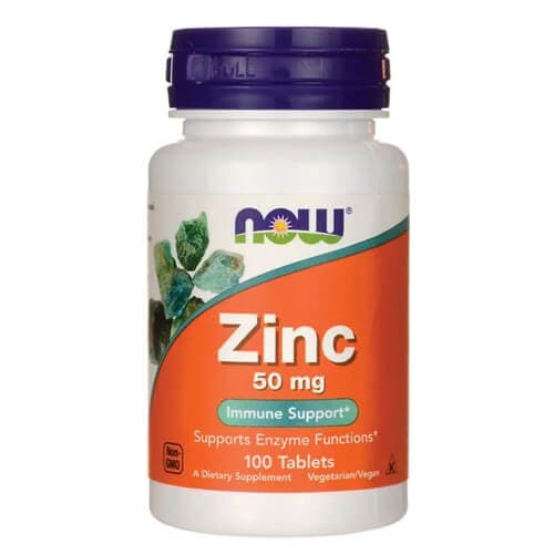 NOW Zinc Gluconate 50 mg 100 Tablets