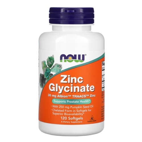 NOW Zinc Glycinate 30 mg 120 Softgels