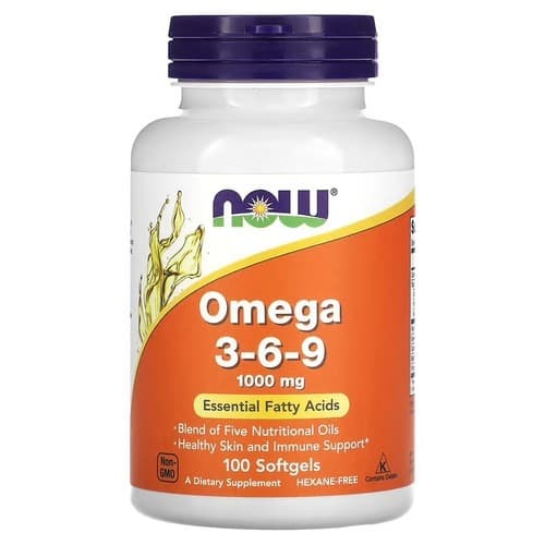 NOW Omega 3-6-9 1000 mg 100 рідких капсул