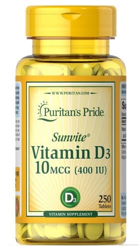 PP Vitamin D3 400 IU 250 tab (05.2027)