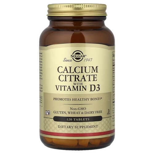 Solgar Calcium Citrate with Vitamin D3 120 таблеток