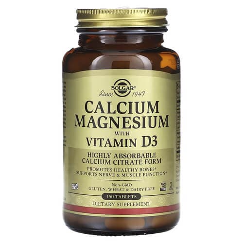 Solgar Calcium Magnesium D3 150 таблеток