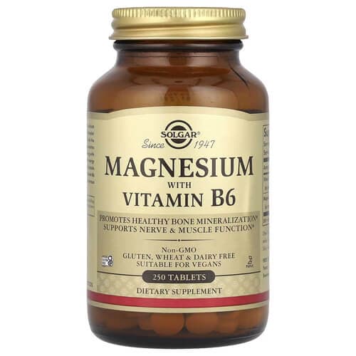 Solgar Magnesium with Vitamin B6 250 таблеток