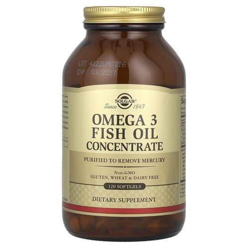 Solgar Omega-3 Fish Oil Concentrate 120 softgels