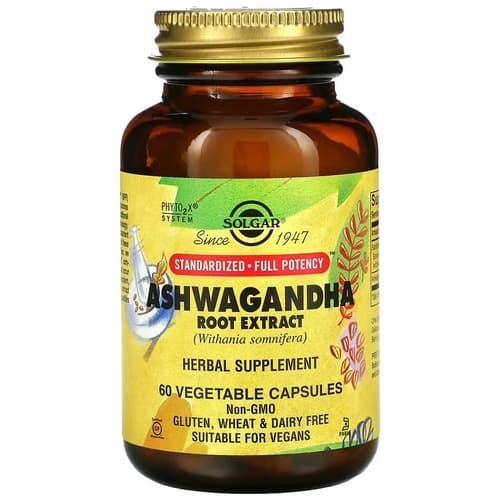Solgar Ashwagandha Root Extract 60 рослинних капсул