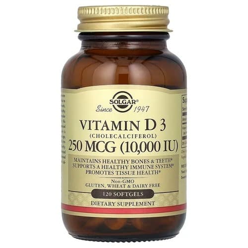 Solgar Vitamin D3 10,000 IU 120 Softgels