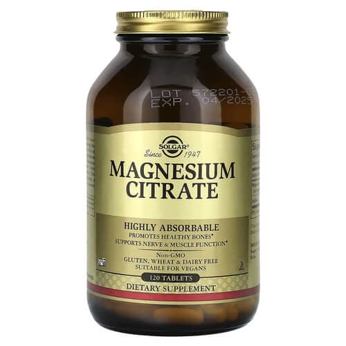 Solgar Magnesium Citrate 400 mg 120 таблеток