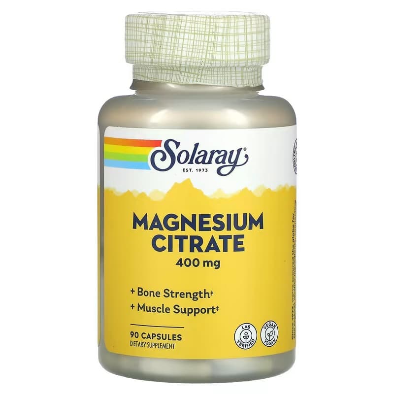 Solaray Magnesium Citrate 400 mg 90 Capsules