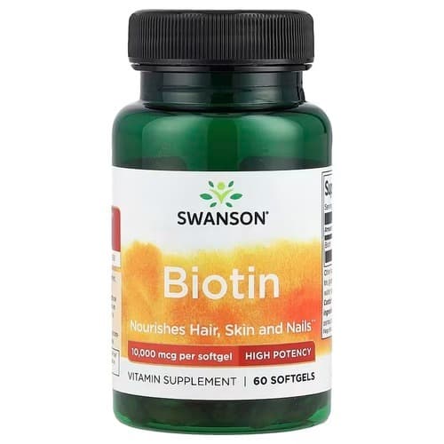 Swanson Biotin 10 000 60 капсул