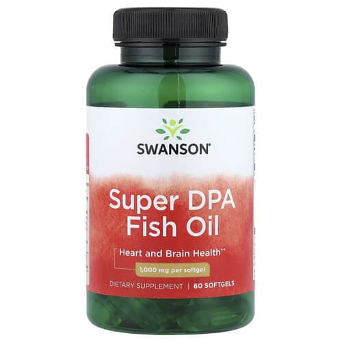Swanson Super DPA Fish Oil 1,000 mg 60 Softgels