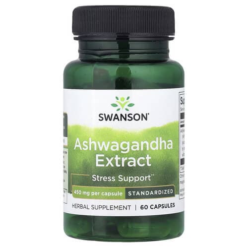 Swanson Ashwagandha Extract - Standardized 450 mg 60 caps