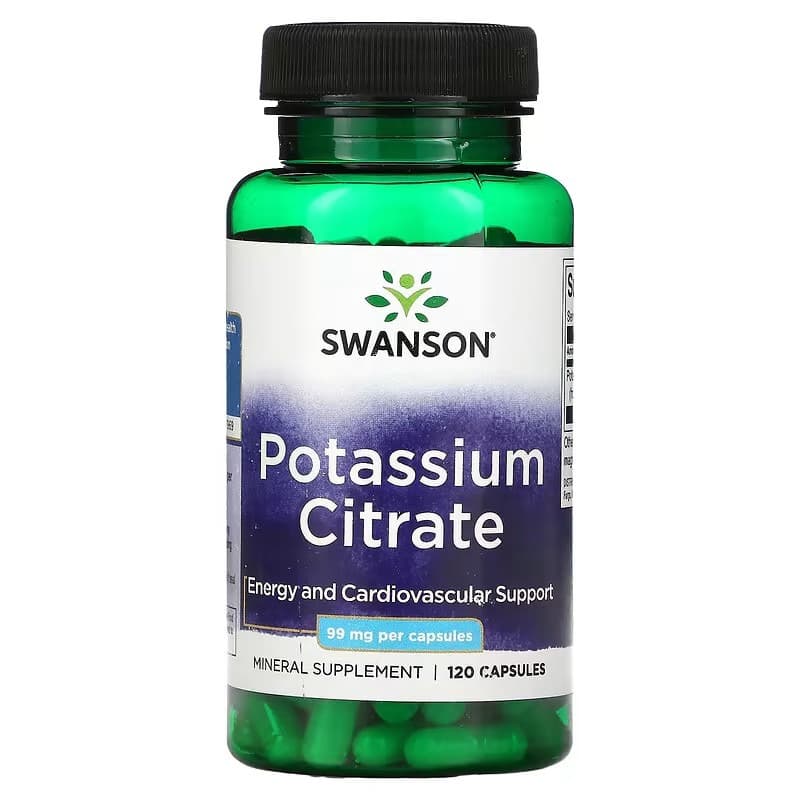 Swanson Potassium Citrate 99mg 120 caps