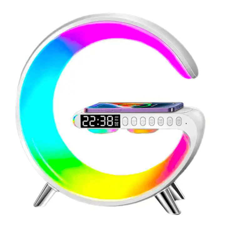 Лампа-нічник G63 RGB G-Smart Light з бездротовою зарядкою 10W і Bluetooth колонкою