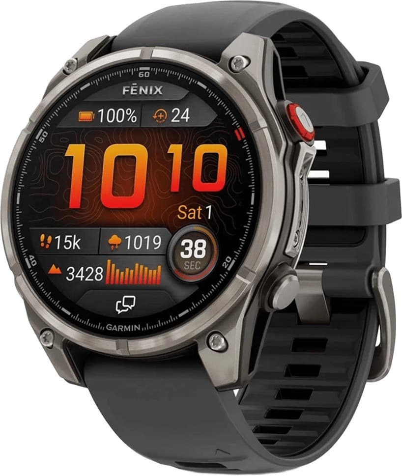 Смарт-часи Garmin Fenix 8 Pro 47 mm AMOLED Titanium with Graphite/Black (010-03198-10/11)