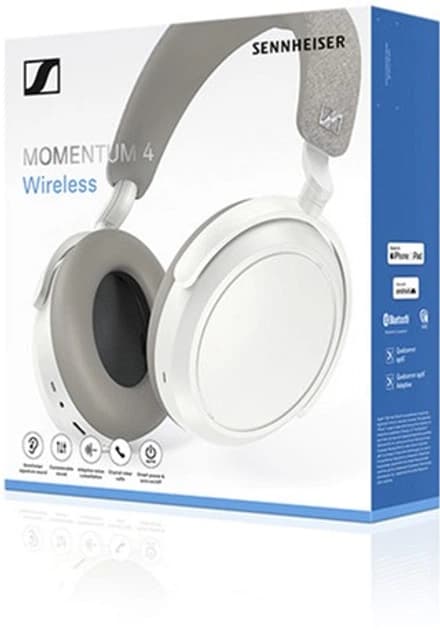 ΠΠ°Π²ΡΡΠ½ΠΈΠΊΠΈ Π· ΠΌΡΠΊΡΠΎΡΠΎΠ½ΠΎΠΌ Sennheiser MOMENTUM 4 Wireless White (509267)
