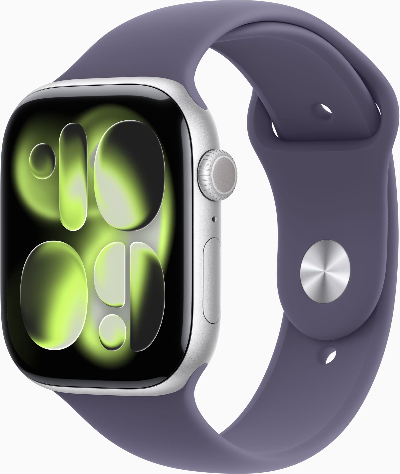 Смарт-годинник Apple Watch Series 11 GPS 46mm Silver Alu. Case w. Purple Fog S. Band - S/M (MEV94)
