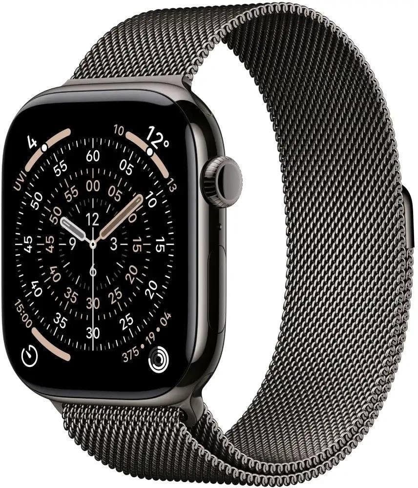 Смарт-годинник Apple Watch Series 11 GPS + Cellular 46mm Slate Tit. Case w. Slate Milanese Loop - M/L (MFD44)