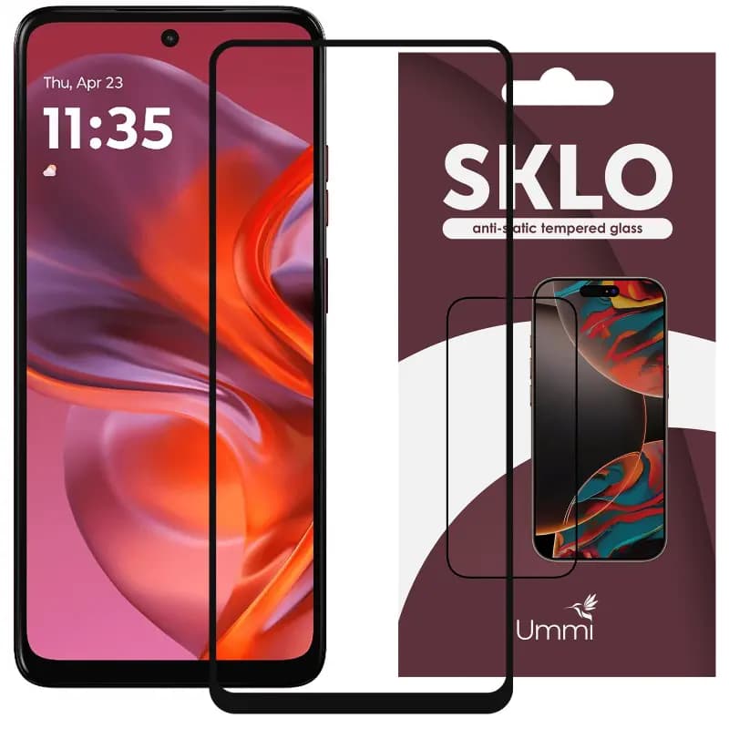Захисне скло SKLO 3D для Motorola Moto G05 / G15 / G15 Power / E15 / G17 / G17 Power Black