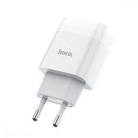 Мережевий зарядний пристрій Hoco C73A Glorious 2USB 2.4A White