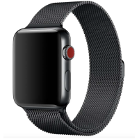 Ремінець Milanese Loop Design для Apple watch 38mm/40mm/41mm (Чорний)