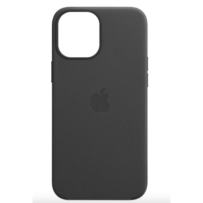 Шкіряний чохол Leather Case (AA Plus) with MagSafe для Apple iPhone 13 (6.1") Black