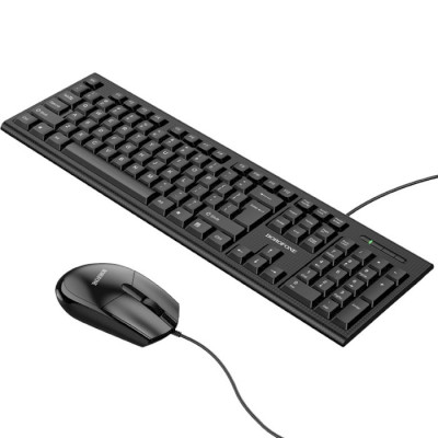 Комплект (клавіатура + миша) Borofone BG6 Business Black