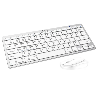Комплект Бездротові (клавіатура + миша) HOCO BT Wireless DI05 White