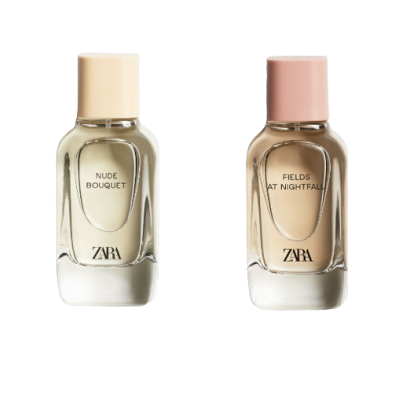 Парфумована вода для жінок ZARA комплект Nude Bouquet + Fields At Nightfall Perfume 2x100ml