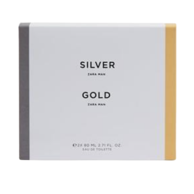 Туалетна вода для чоловіків ZARA Комплект Silver + Gold 2x80ml