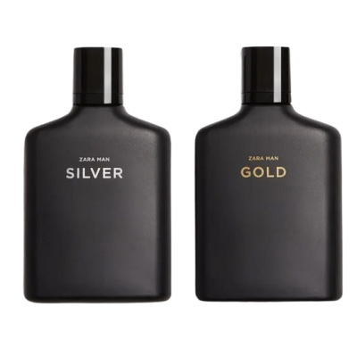 Туалетна вода для чоловіків ZARA Комплект Silver + Gold 2x100ml