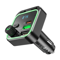 FM модулятор Borofone BC50 Ascenso PD20W+QC3.0 18W Black